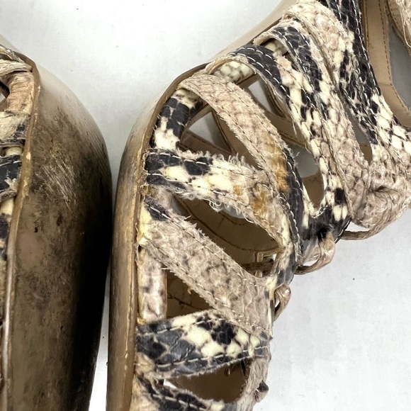 Nine West Ambroseo Lace-Up Caged Sandals - Size 8 - Picture 10 of 13